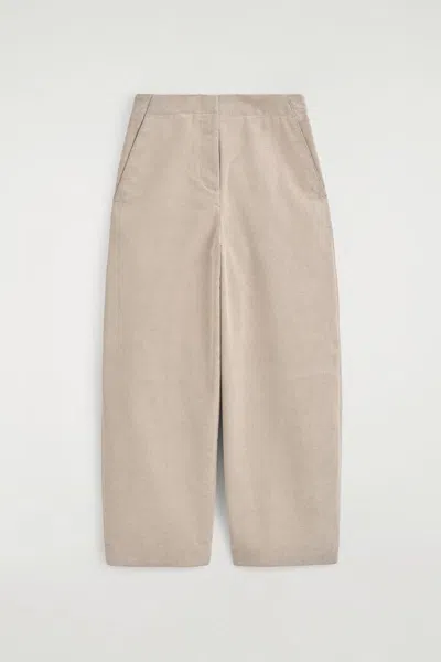 Cos Corduroy Barrel-leg Pants In Multi