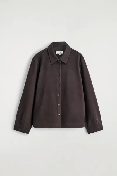 Cos Corduroy Shirt In Brown