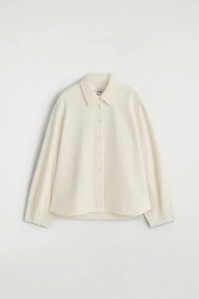 Cos Camicia In Velluto A Te In White