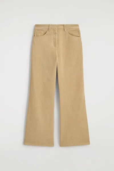 Cos Corduroy Straight-leg Pants In Sand