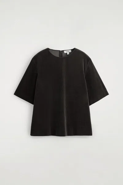 Cos Corduroy Top In Brown