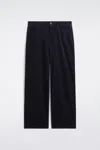 Cos Corduroy Wide-leg Pants In Blue