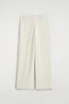 Cos Pantaloni In Velluto A Te A Gamba Larga In White