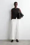 Cos Cotton Barrel-leg Trousers