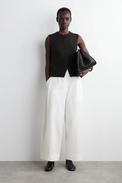Cos Cotton Barrel-leg Trousers