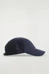Cos Cotton-canvas Baseball Cap In Blue