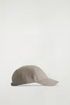 Cos Cotton-canvas Baseball Cap In Gray