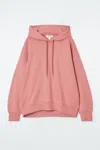 Cos Cotton-jersey Hoodie In Pink