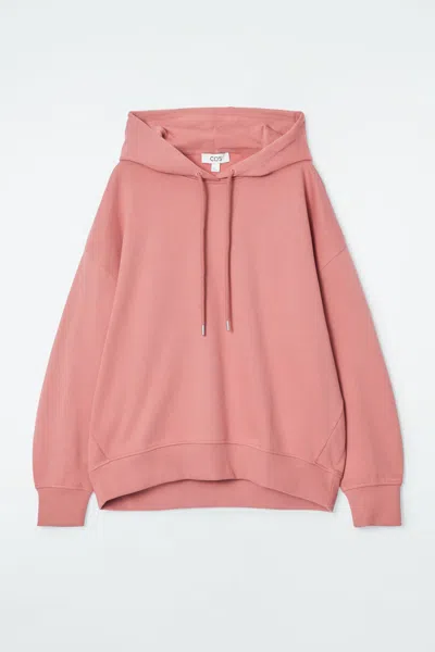 Cos Cotton-jersey Hoodie In Pink
