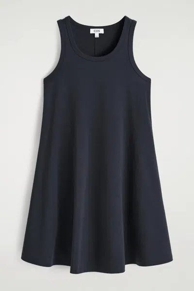Cos Cotton-jersey Mini Swing Dress