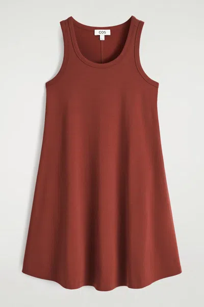 Cos Cotton-jersey Mini Swing Dress