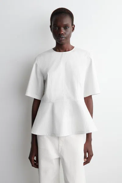 Cos Cotton Peplum Top
