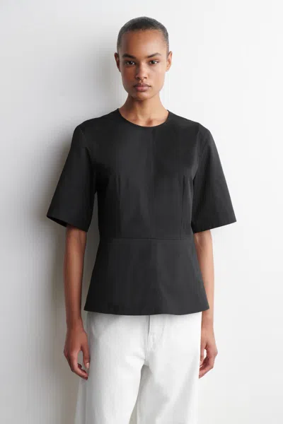 Cos Cotton Peplum Top