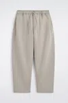 Cos Barrel-leg Drawstring Pants In Neutral