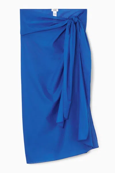 Cos Cotton Sarong In Blue