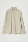 Cos Cotton-seersucker Popover Shirt In Beige