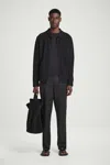 Cos Cotton Straight-leg Trousers In Brown