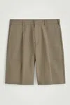 Cos Cotton-twill Chino Shorts In Sand