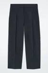 Cos Cotton-twill Chinos In Blue