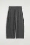 Cos Cotton Wide-leg Joggers In Gray