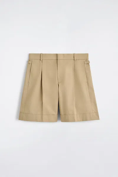 Cos Cotton-twill Chino Shorts In Sand
