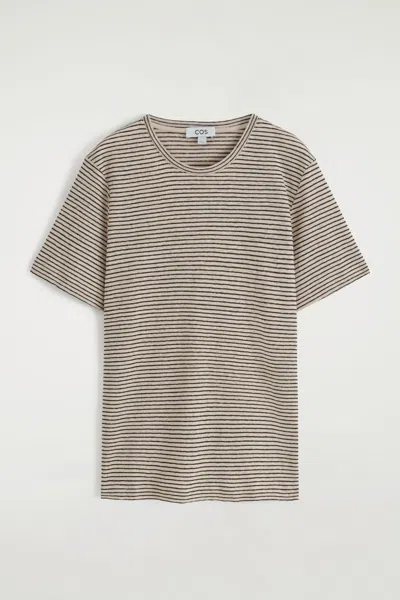 Cos Crew-neck Linen T-shirt