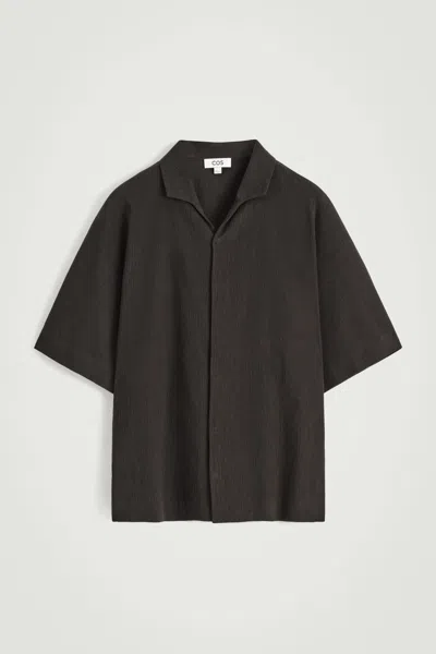 Cos Crinkled-cotton Shirt