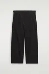 Cos Cropped Corduroy Pants In Brown