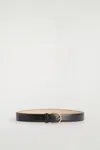 Cos D-buckle Leather Belt In Black