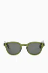 Cos D-frame Sunglasses In Green