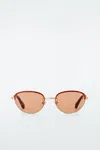 Cos Daze Sunglasses - Cat-eye In Gold