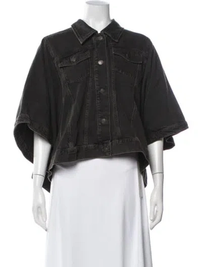 Pre-owned Cos Denim Jacket In Black