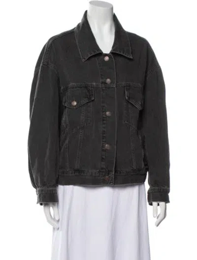 Pre-owned Cos Denim Jacket In Gray