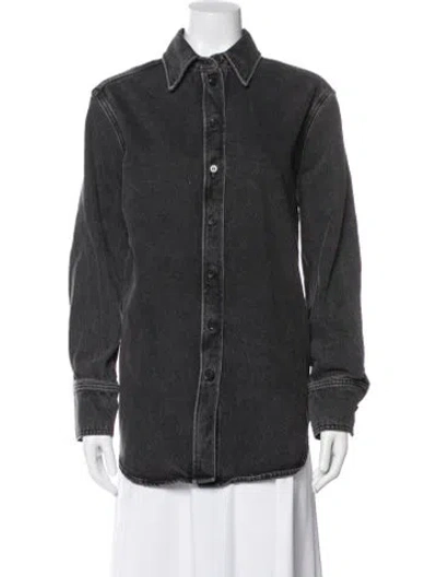 Pre-owned Cos Denim Jacket In Gray