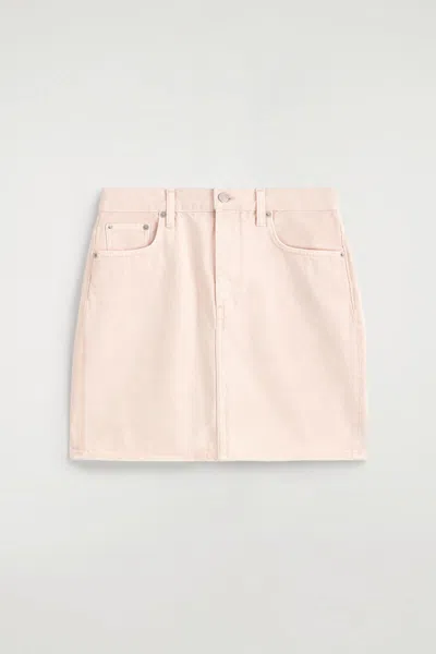 Cos Denim Mini Skirt In Pink