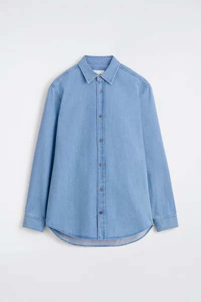 Cos Denim Shirt In Blue
