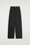 Cos Dial Wide-leg Jeans In Black