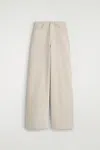 Cos Dial Wide-leg Jeans In Sand