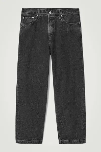 Cos Dome Straight-leg Jeans In Black