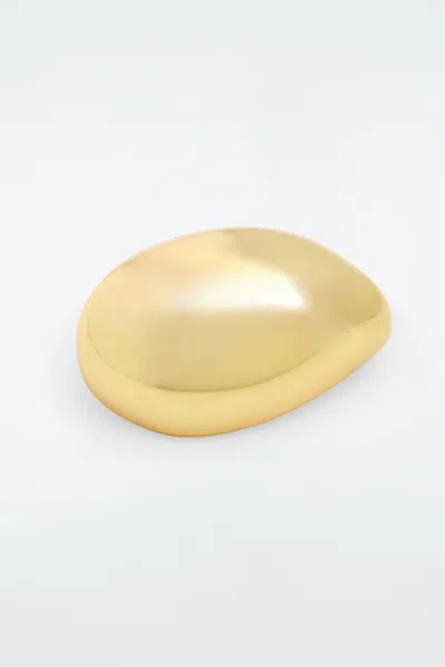Cos Domed Hair Barrette In Yellow