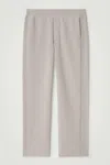 Cos Double-faced Track Pants In Beige
