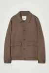 Cos Double-faced Wool Jacket In Beige