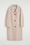 Cos Double-faced Wool Coat In Sand