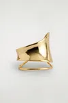 Cos Double-wrap Cuff In Gold
