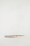 Cos Double-wrap Skinny Leather Belt In Neutral