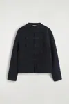 Cos Double-faced Wool Uniform Jacket In Bleu