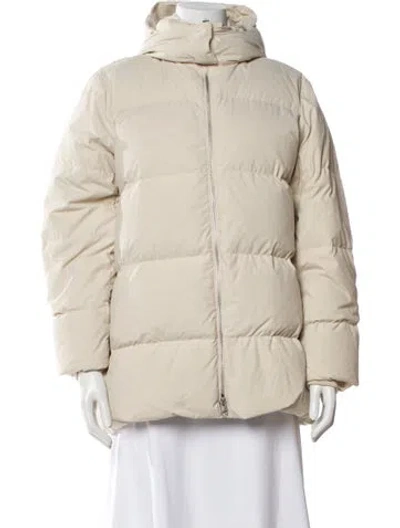Pre-owned Cos Down Coat In Neutral