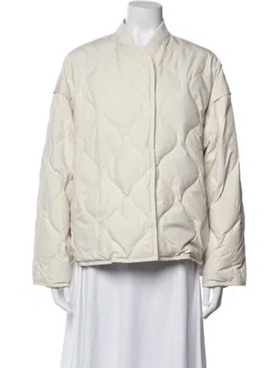 Pre-owned Cos Down Coat In Neutrals