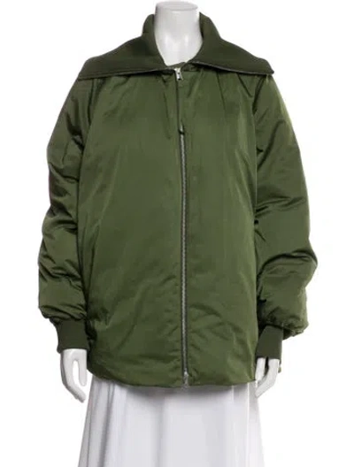 Pre-owned Cos Down Jacket In Green