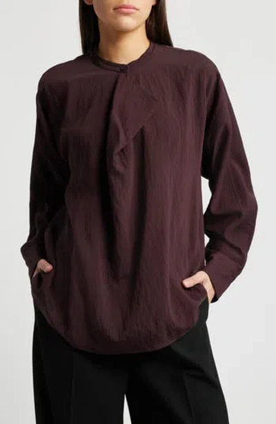 Cos Drape Panel Top In Red Dark
